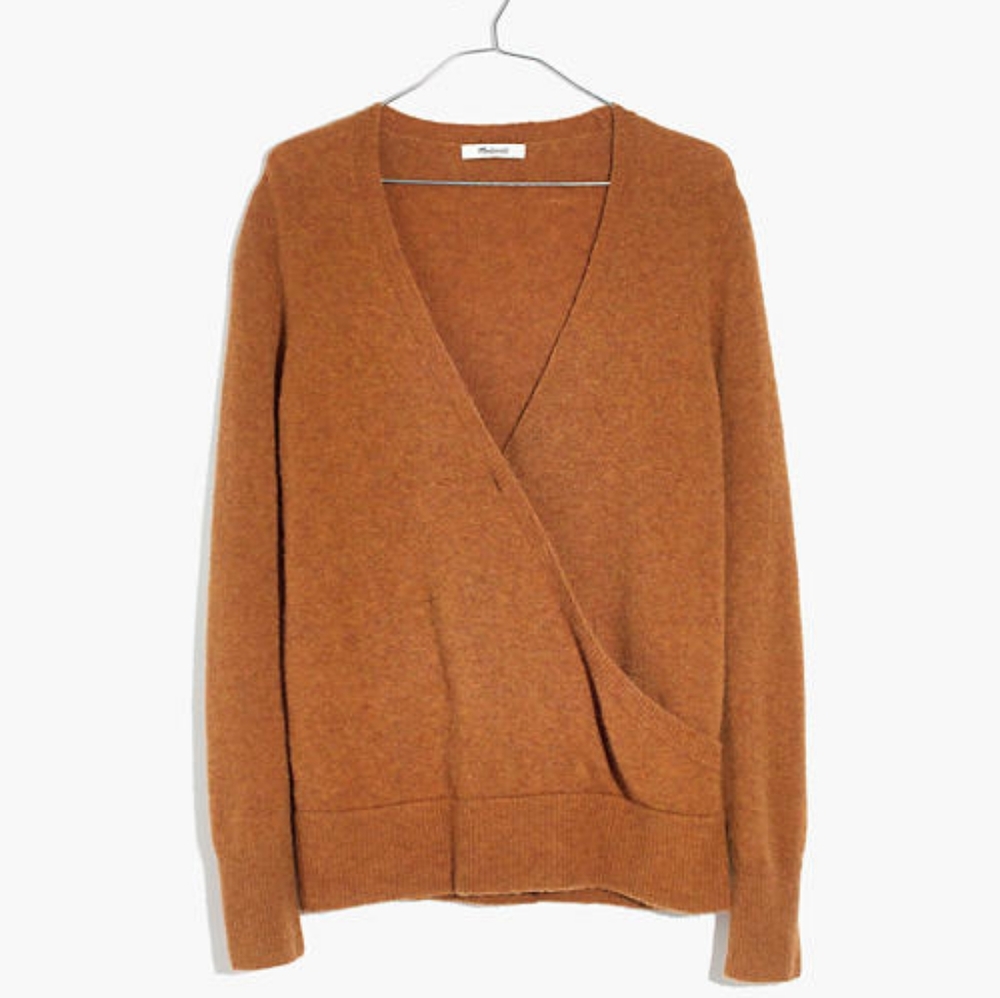 Madewell | Wrap Wool Blend Sweater | M
